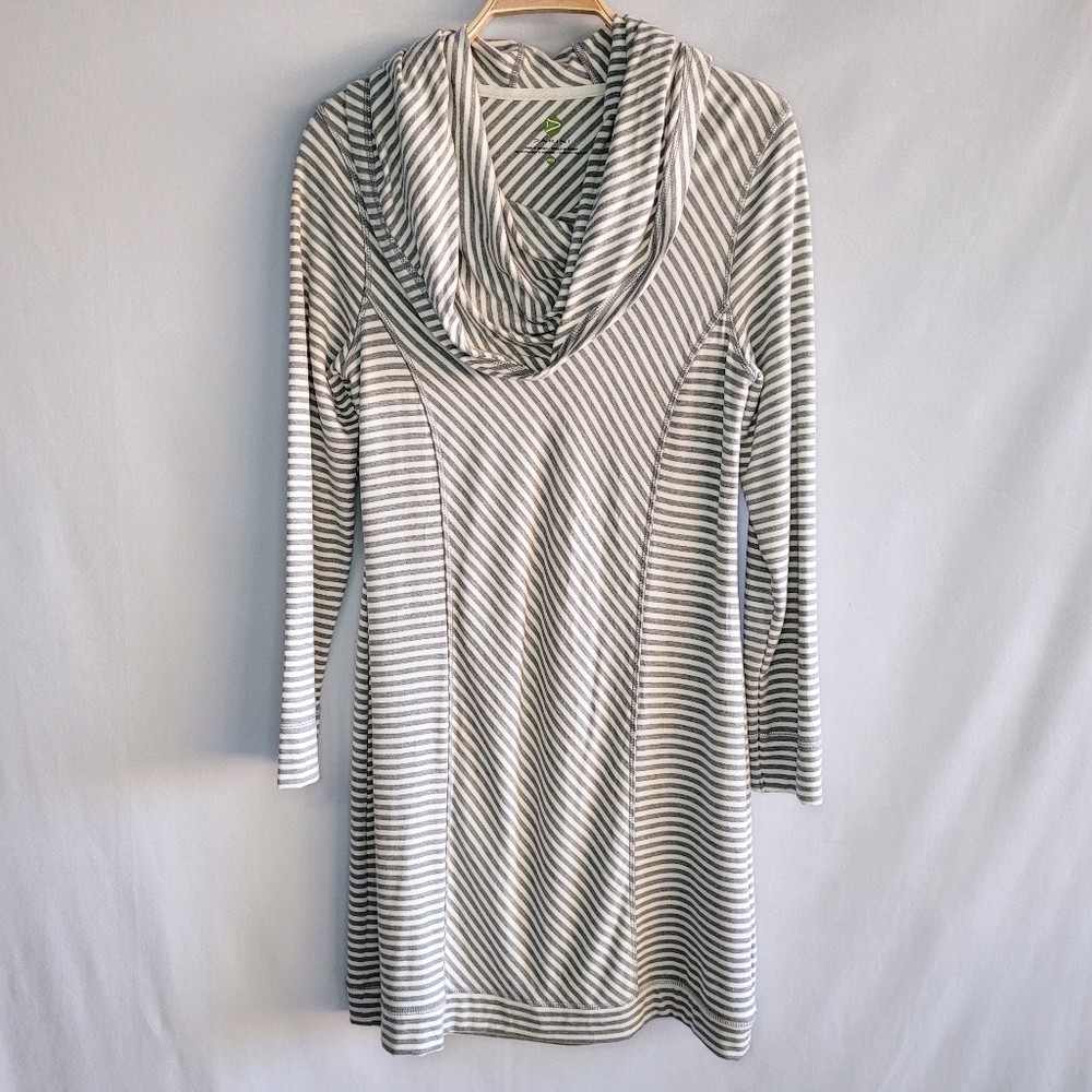 Dakini Yoga Hooded Long Sleeve Sweater Dress Womens Medium